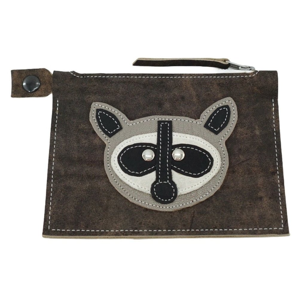 New Handcrafted Handmade Leather Fox Wallet Coin